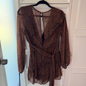 ILLA ILLA Cheetah Print Romper